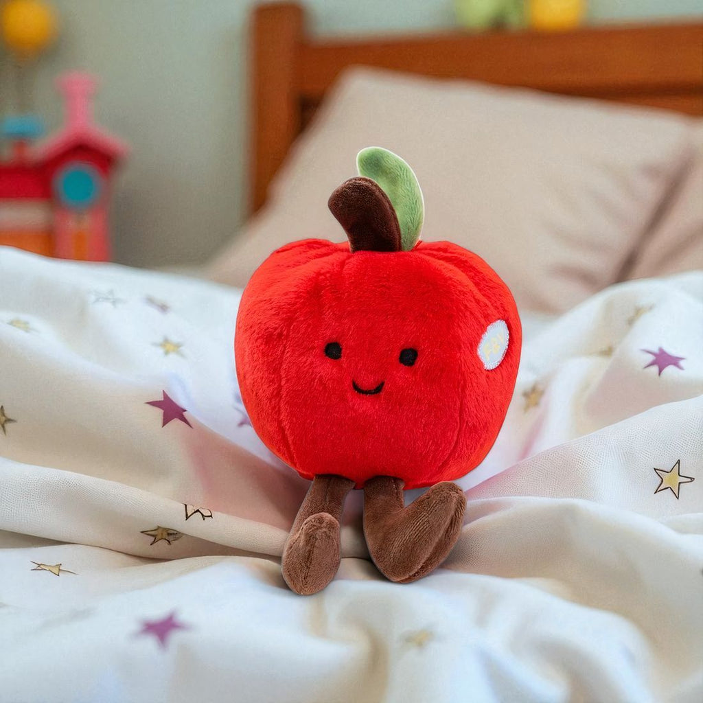 Apfel kawaii Kuscheltier Früchte niedlich Die Kuschelecke