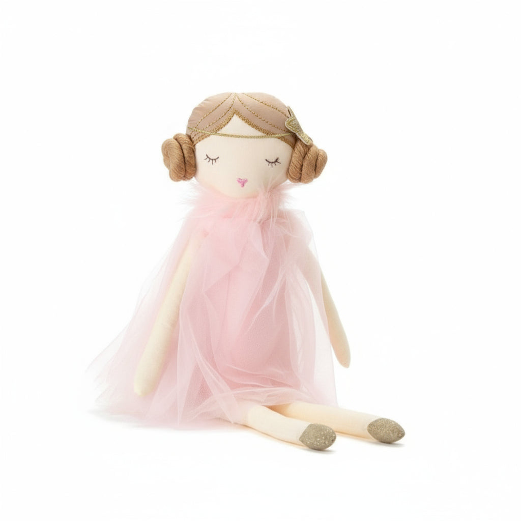 Ballerina Puppe Kuscheltier mit Dutt Die Kuschelecke