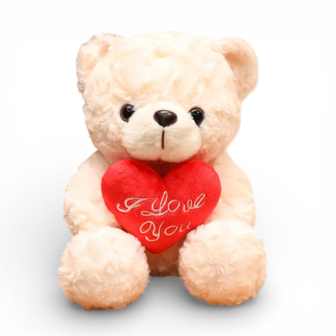 Bear Plush Toy with Red Heart Kuscheltier Club