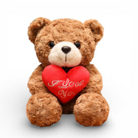 Bear Plush Toy with Red Heart Kuscheltier Club