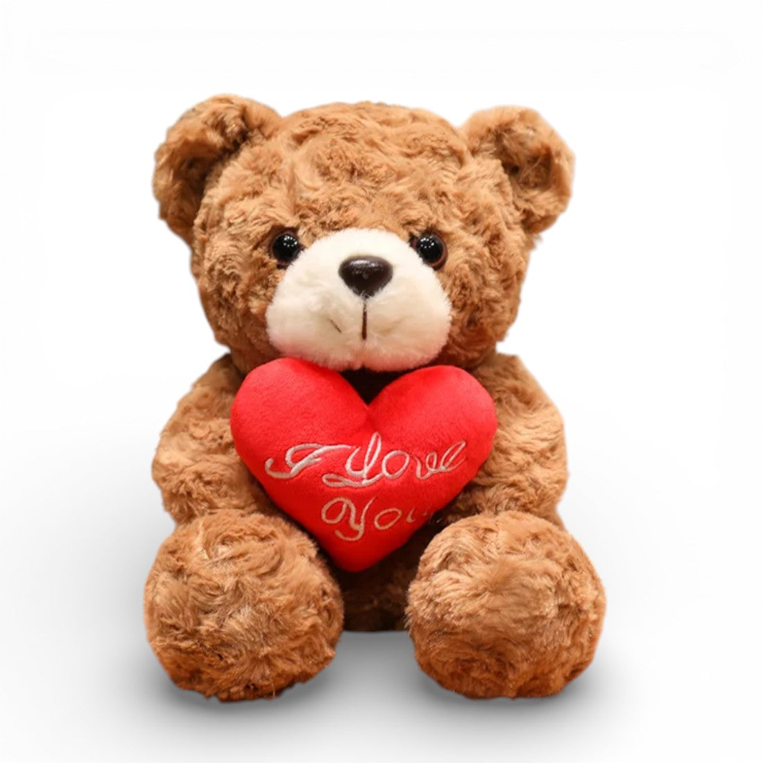 Bear Plush Toy with Red Heart Kuscheltier Club