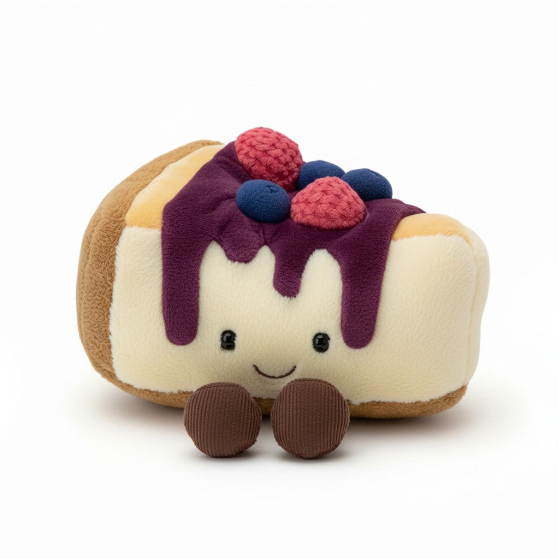 Blaubeere-Himbeer-Cheesecake kawaii Kuscheltier Die Kuschelecke