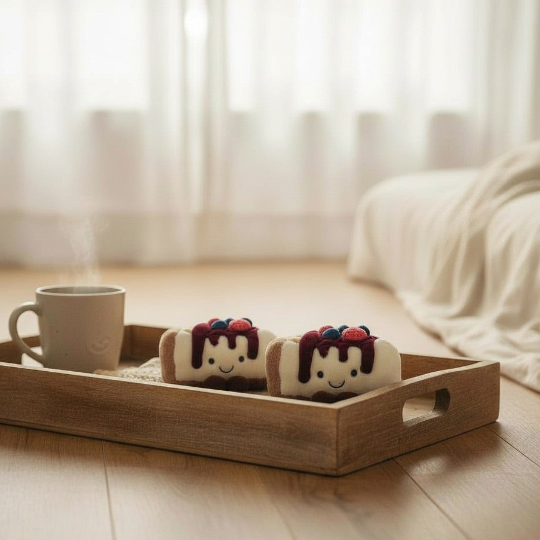 Blaubeere-Himbeer-Cheesecake kawaii Kuscheltier Die Kuschelecke
