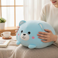 Blauer Bär kawaii Kuscheltier weich Squishmallow-Stil Die Kuschelecke