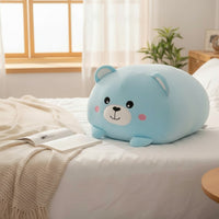 Blauer Bär kawaii Kuscheltier weich Squishmallow-Stil Die Kuschelecke