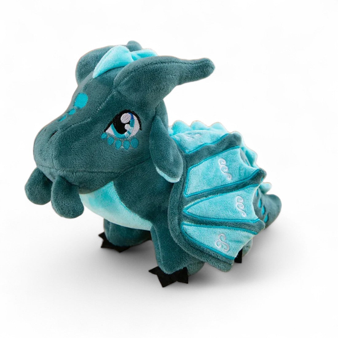 Blauer Drache Kuscheltier azurblau feenhaft Die Kuschelecke