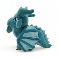 Blauer Drache Kuscheltier azurblau feenhaft Die Kuschelecke