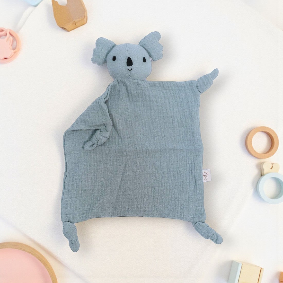 Blauer Koala Schmusetuch Kuscheltier Musselin Die Kuschelecke