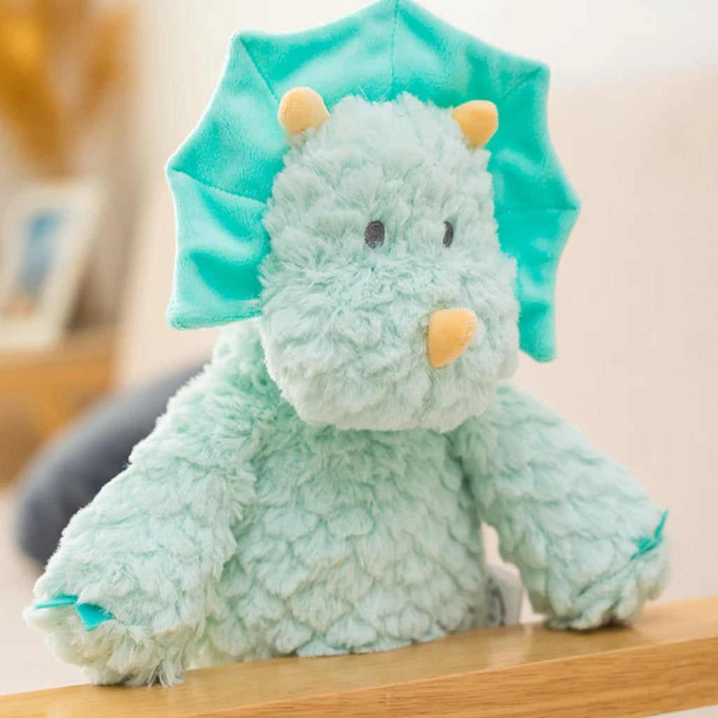 Blauer Triceratops Kuscheltier Dinosaurier niedlich Die Kuschelecke