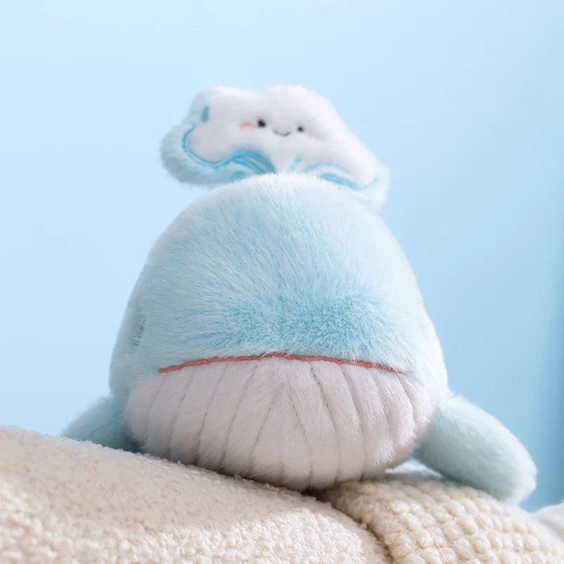 Blauer Wal Kuscheltier niedlich weich Die Kuschelecke