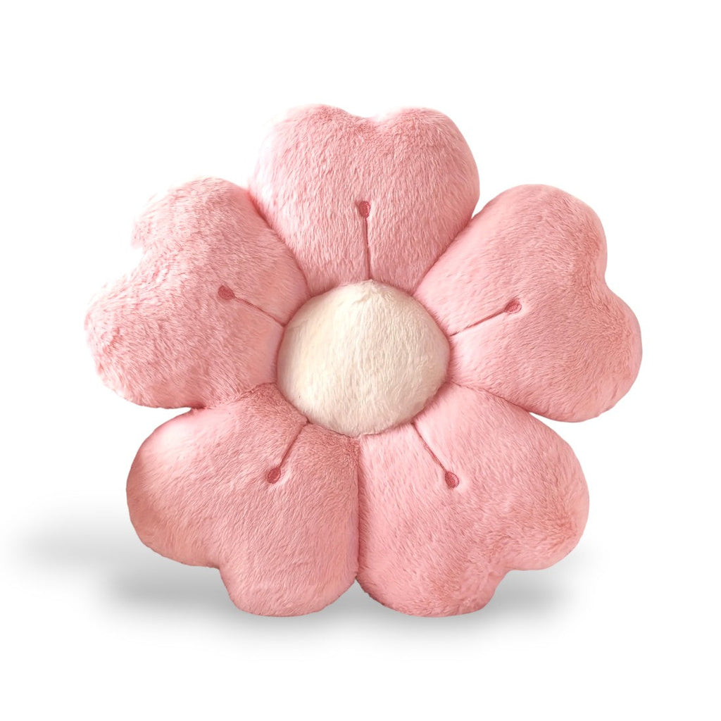 Blumen-Kissen Kuscheltier weiß oder rosa weich Die Kuschelecke