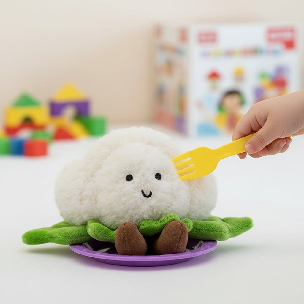 Blumenkohl kawaii Kuscheltier knuffig Die Kuschelecke