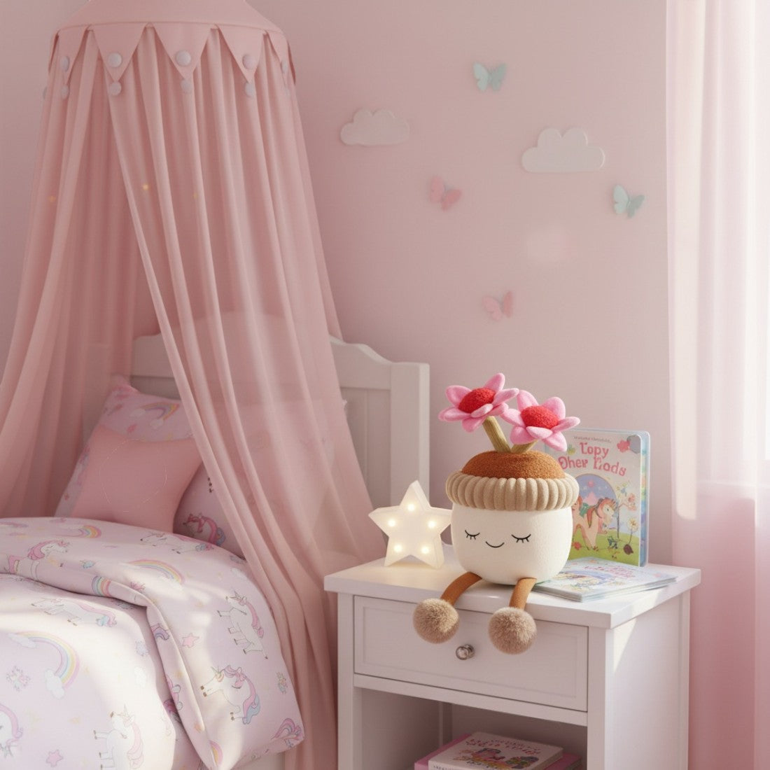Blumentopf kawaii Kuscheltier aus Erde Die Kuschelecke