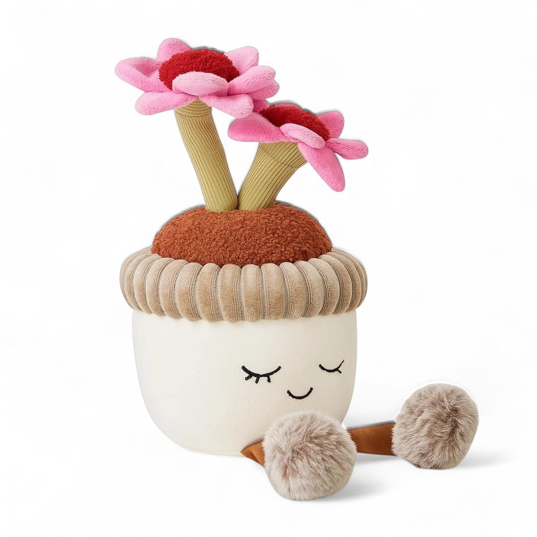 Blumentopf kawaii Kuscheltier aus Erde Die Kuschelecke