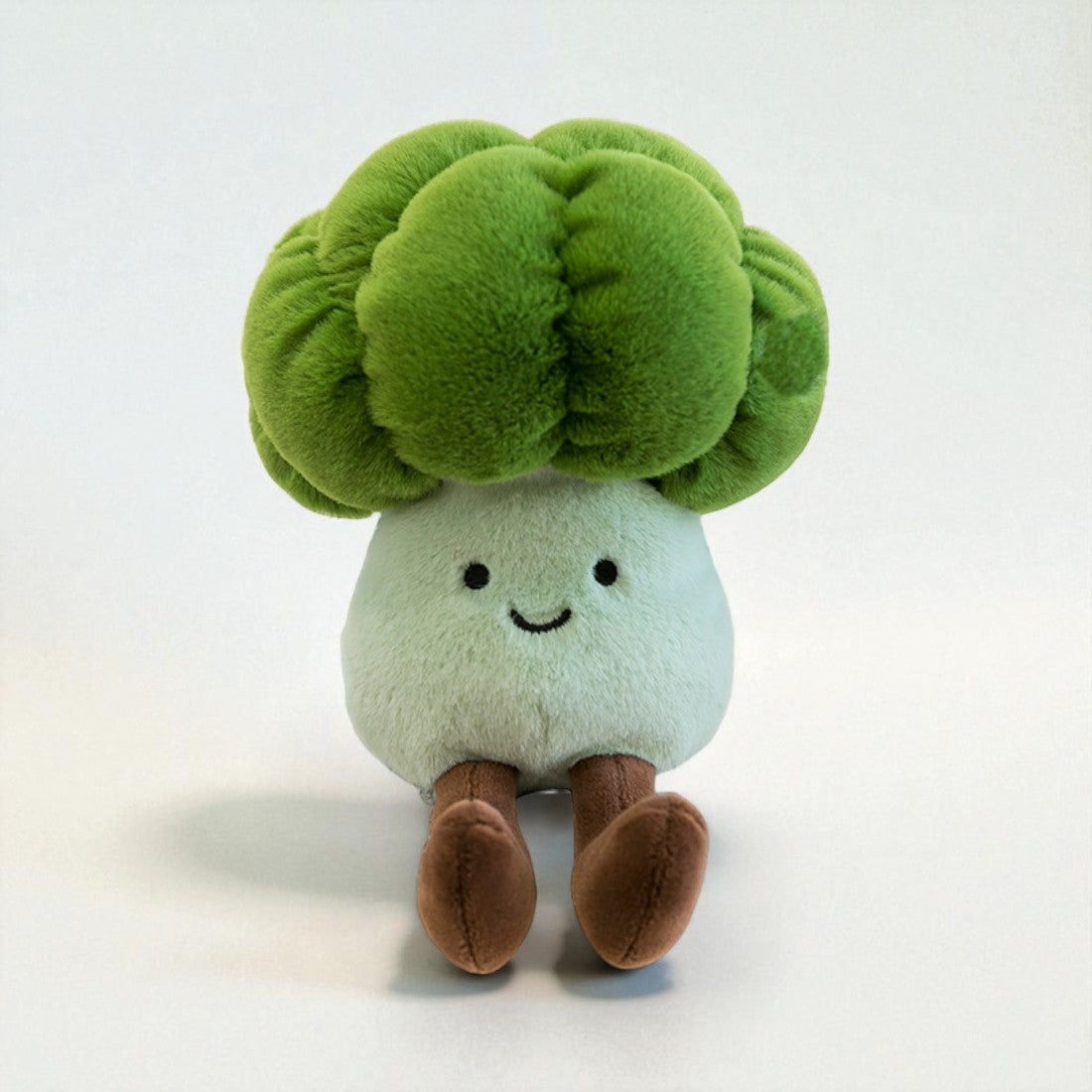 Brokkoli kawaii Kuscheltier lächelnd Die Kuschelecke