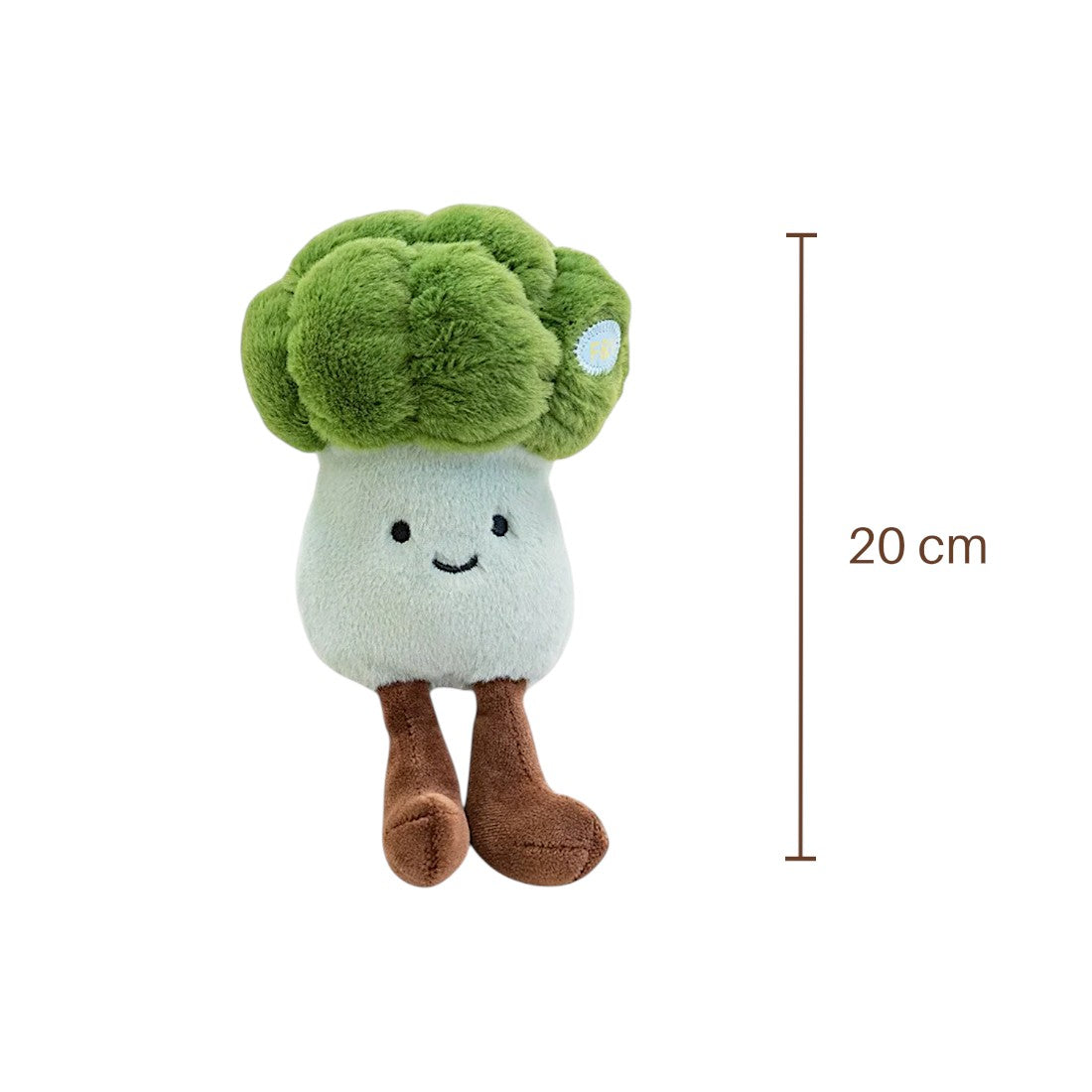 Brokkoli kawaii Kuscheltier lächelnd Die Kuschelecke