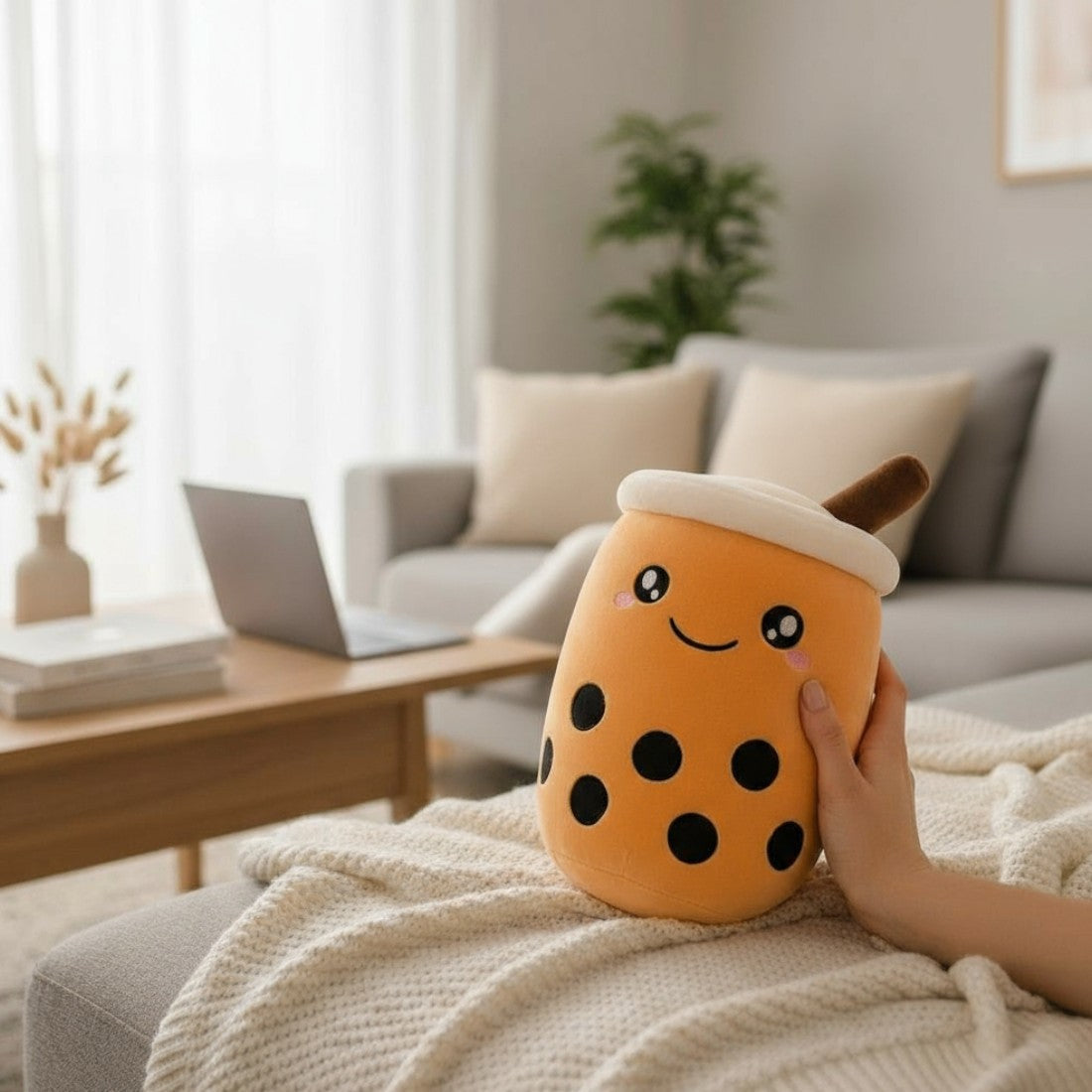 Brown Sugar Karamell Bubble Tea kawaii Kuscheltier Die Kuschelecke