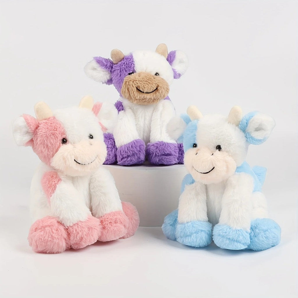 Bunte süße Kuh Kuscheltier weich Die Kuschelecke
