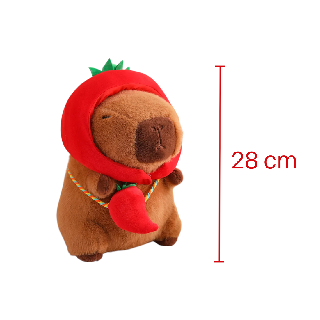 Capybara Kuscheltier mit Hut und Gemüsetasche Die Kuschelecke