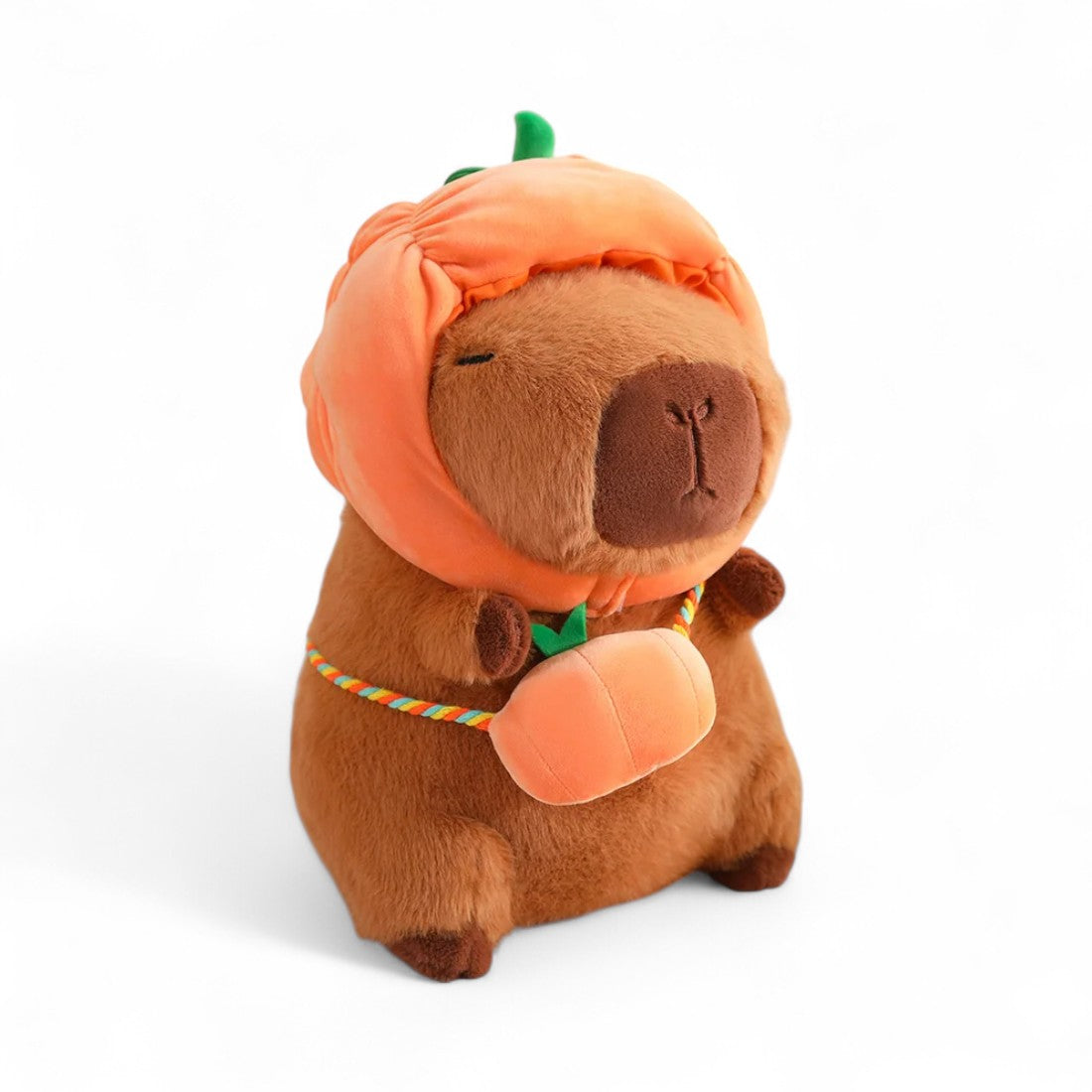 Capybara Kuscheltier mit Hut und Gemüsetasche Die Kuschelecke