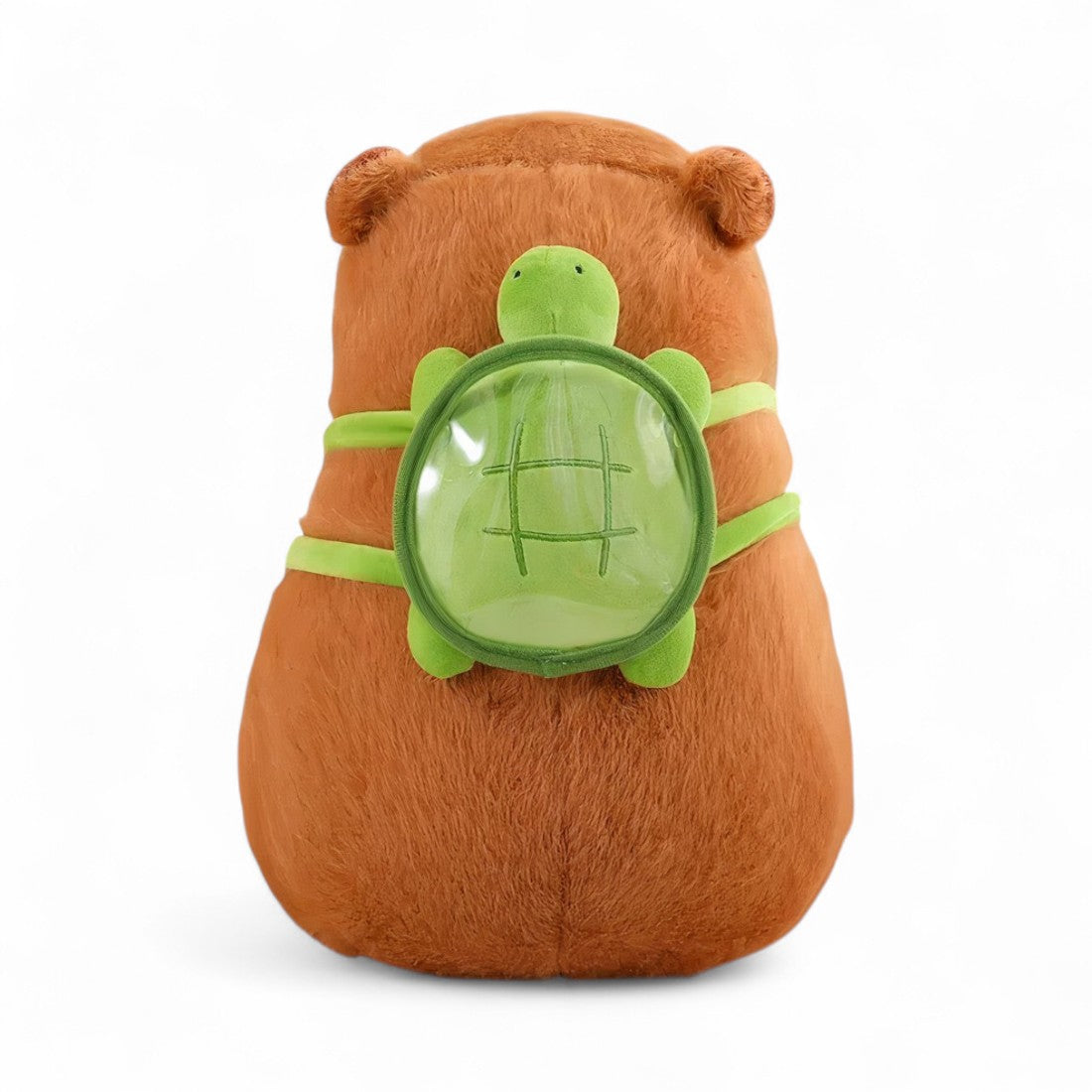 Capybara Kuscheltier mit Schildkröten-Rucksack Die Kuschelecke