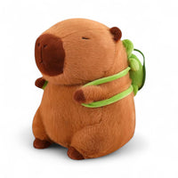 Capybara Kuscheltier mit Schildkröten-Rucksack Die Kuschelecke