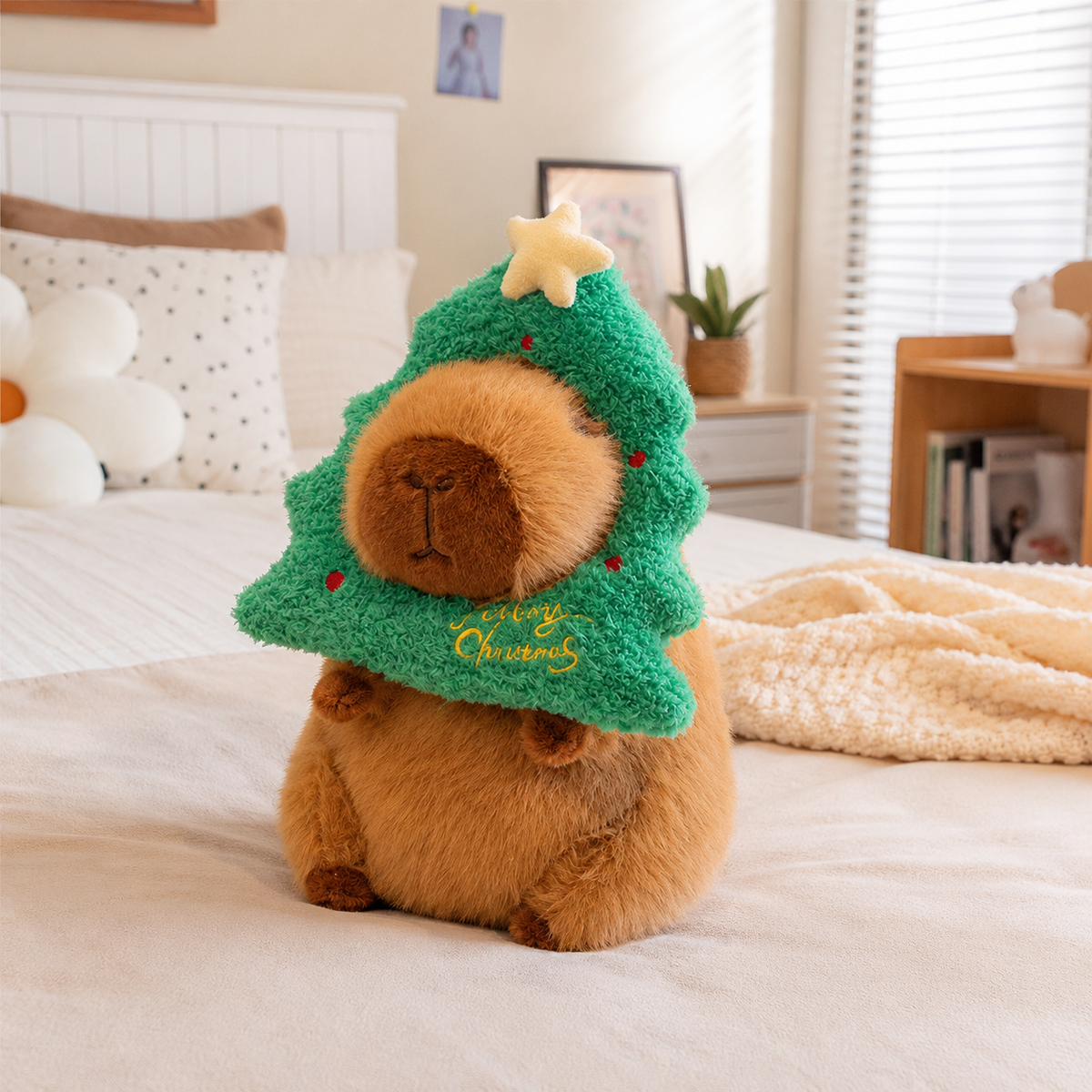 Capybara Plüschtier als Weihnachtsbaum Die Kuschelecke