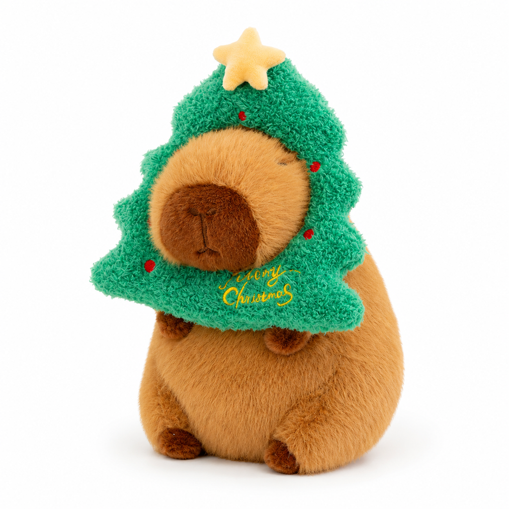 Capybara Plüschtier als Weihnachtsbaum Die Kuschelecke