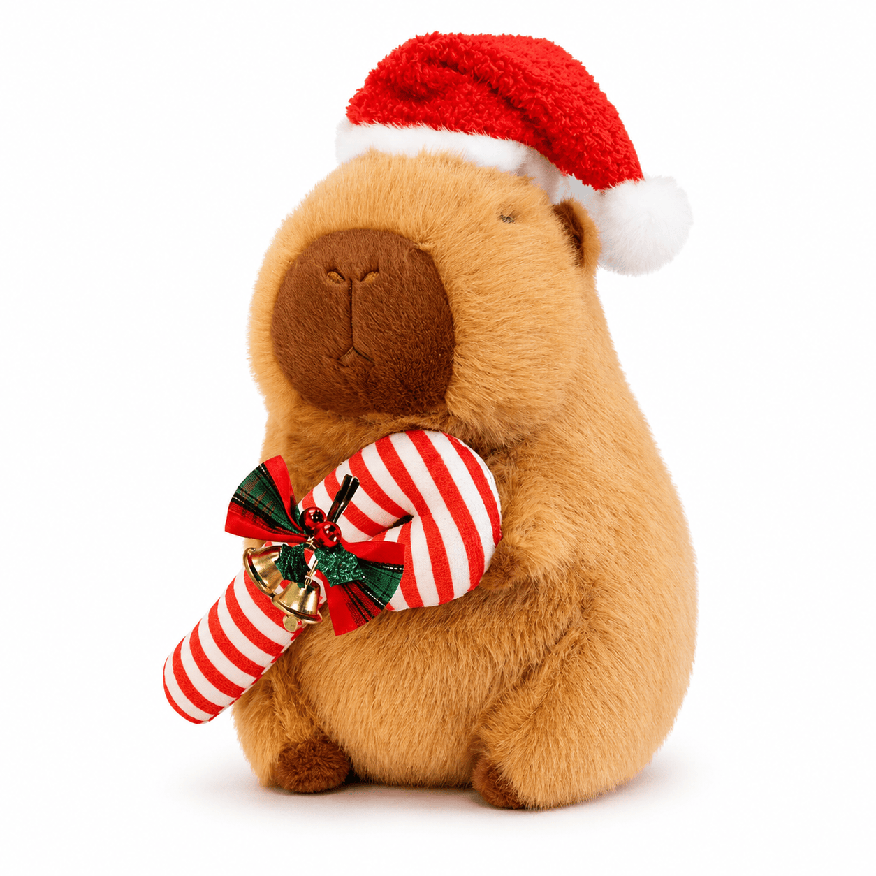 Capybara Plüschtier als Weihnachtsmann Die Kuschelecke