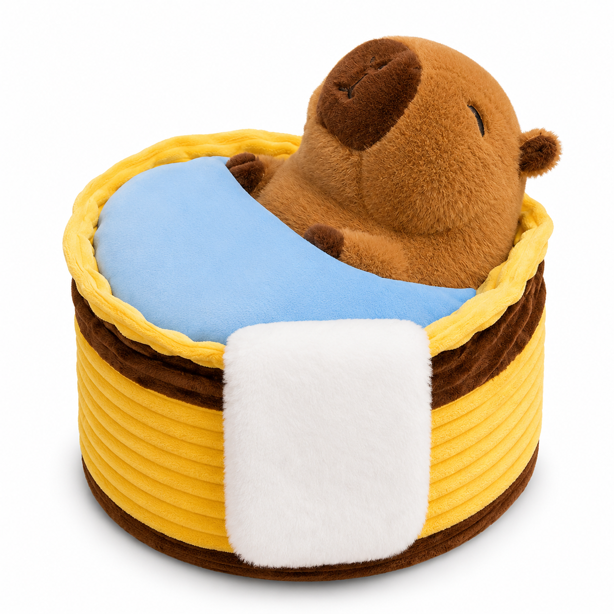 Capybara Plüschtier beim Baden Die Kuschelecke