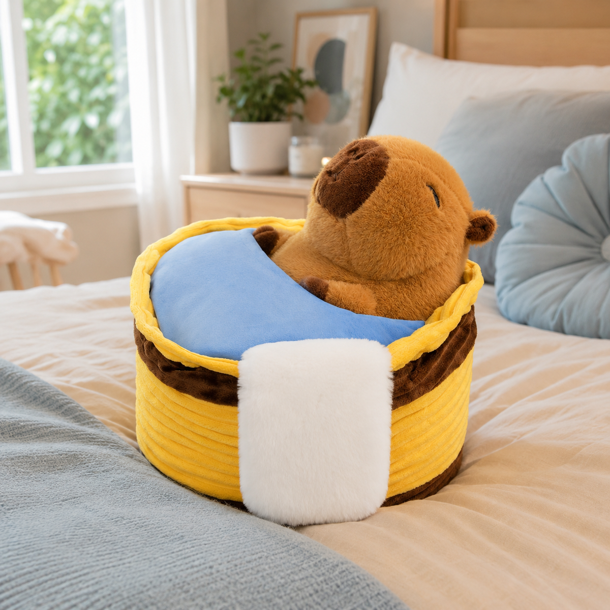 Capybara Plüschtier beim Baden Die Kuschelecke
