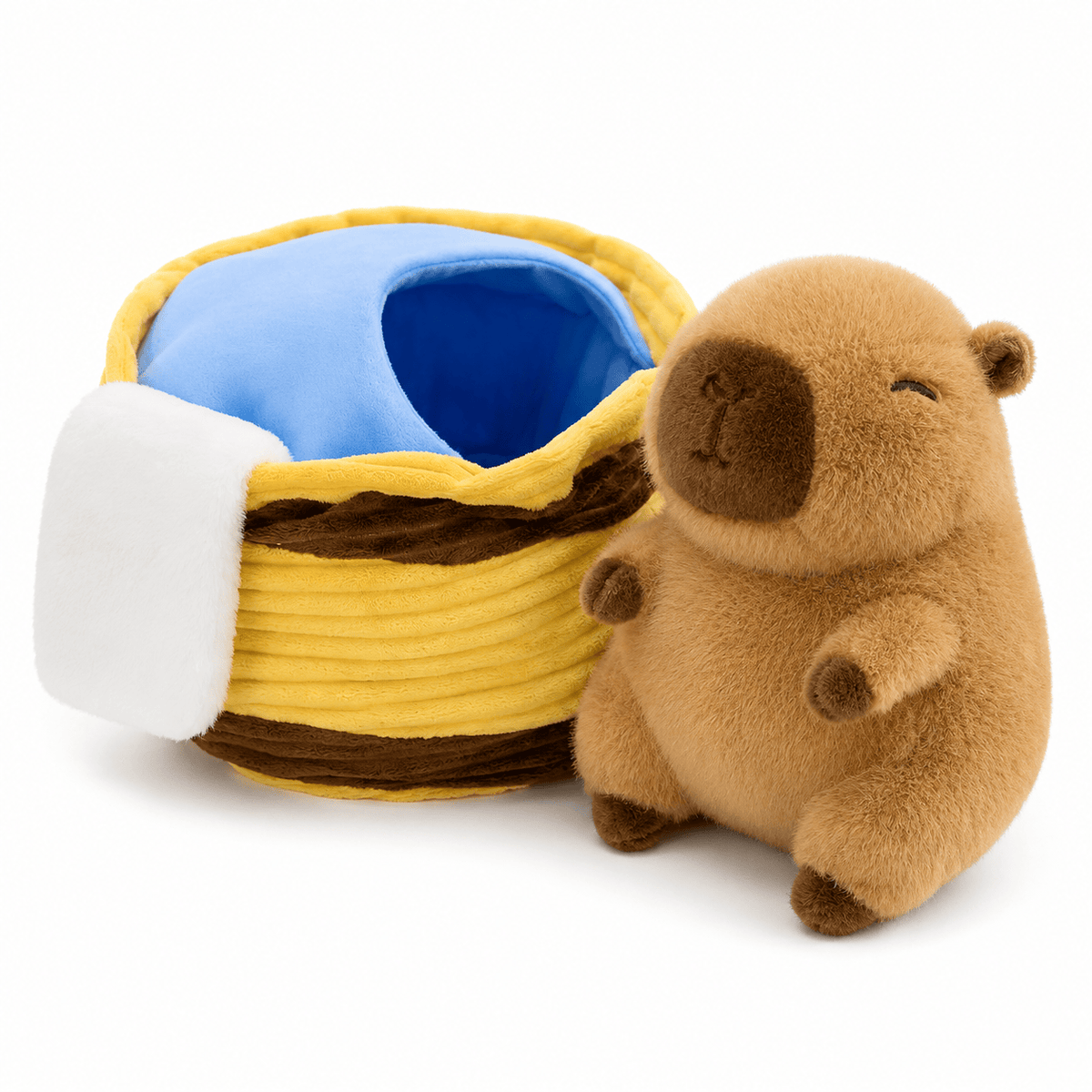 Capybara Plüschtier beim Baden Die Kuschelecke