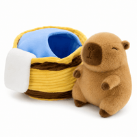 Capybara Plüschtier beim Baden Die Kuschelecke