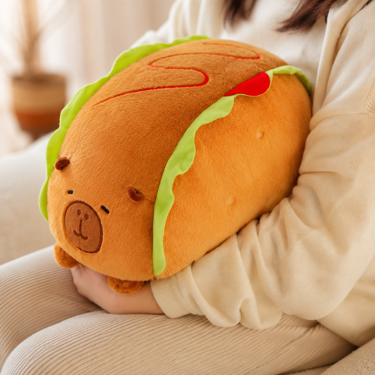 Capybara Plüschtier Tacos XXL Die Kuschelecke