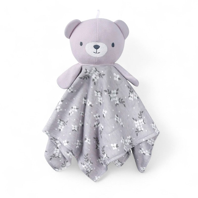 Flat Bear Head Baby Comforter Plush Kuscheltier Club