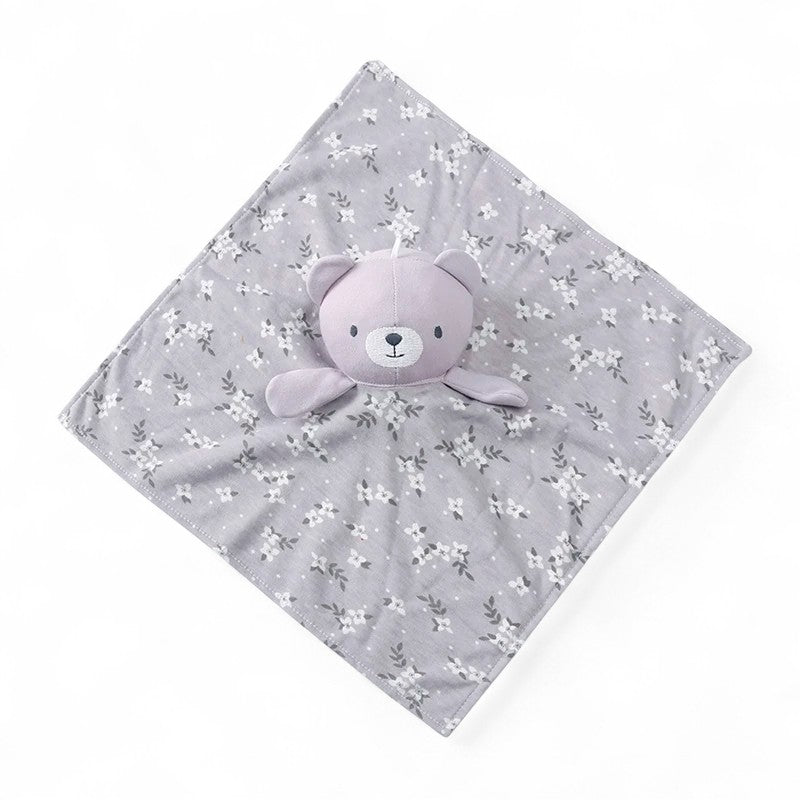 Flat Bear Head Baby Comforter Plush Kuscheltier Club