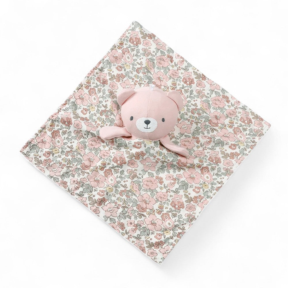 Flat Bear Head Baby Comforter Plush Kuscheltier Club