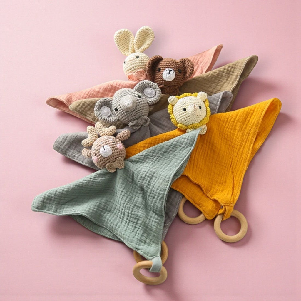 Gehäkeltes Schmusetuch Hasenkopf Kuscheltier für Babys Die Kuschelecke