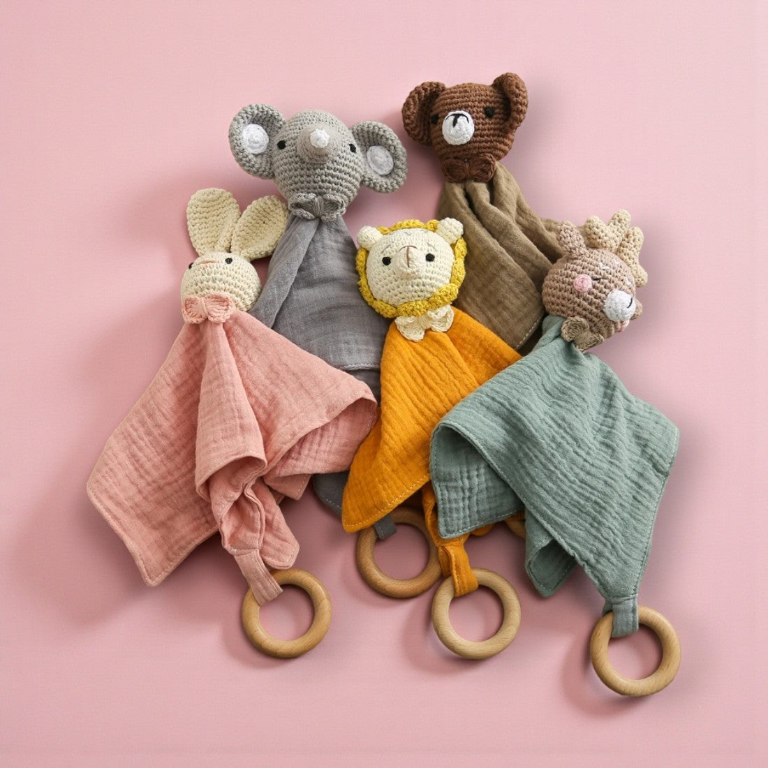 Gehäkeltes Schmusetuch Löwenkopf Kuscheltier für Babys Die Kuschelecke