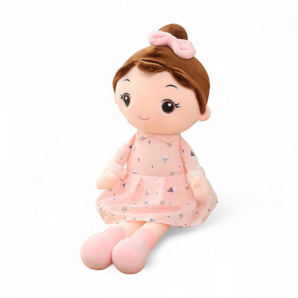 Girl Doll Plush Toy in a Dress Kuscheltier Club
