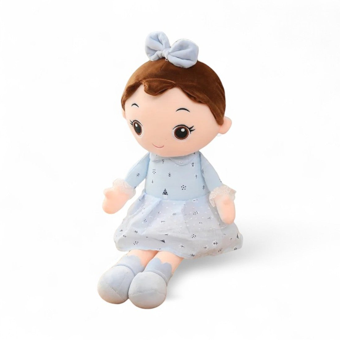 Girl Doll Plush Toy in a Dress Kuscheltier Club