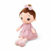 Girl Doll Plush Toy in a Dress Kuscheltier Club
