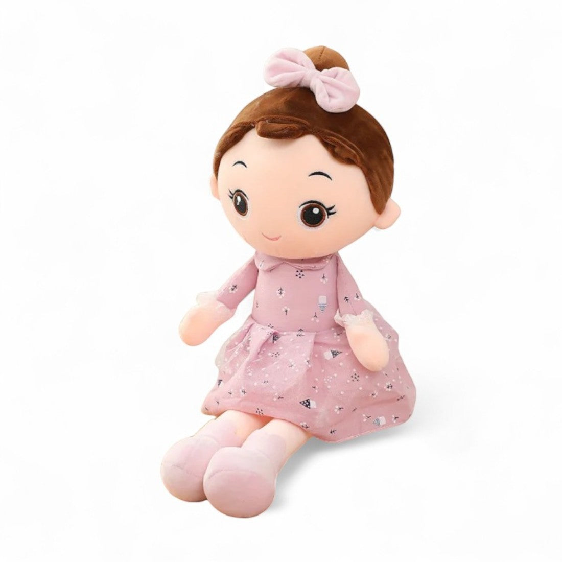 Girl Doll Plush Toy in a Dress Kuscheltier Club