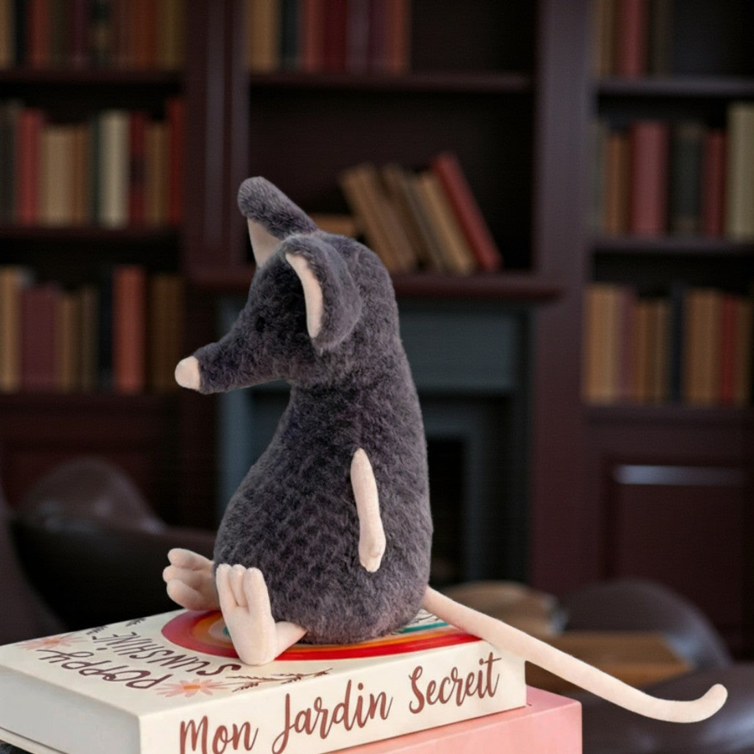 Graue Maus Kuscheltier Abenteuer weich Die Kuschelecke