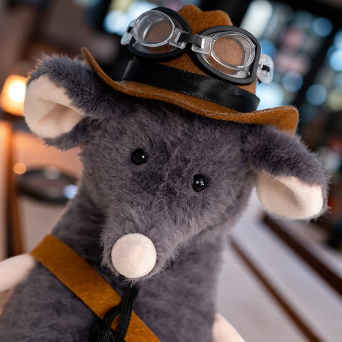 Graue Maus Kuscheltier Abenteuer weich Die Kuschelecke