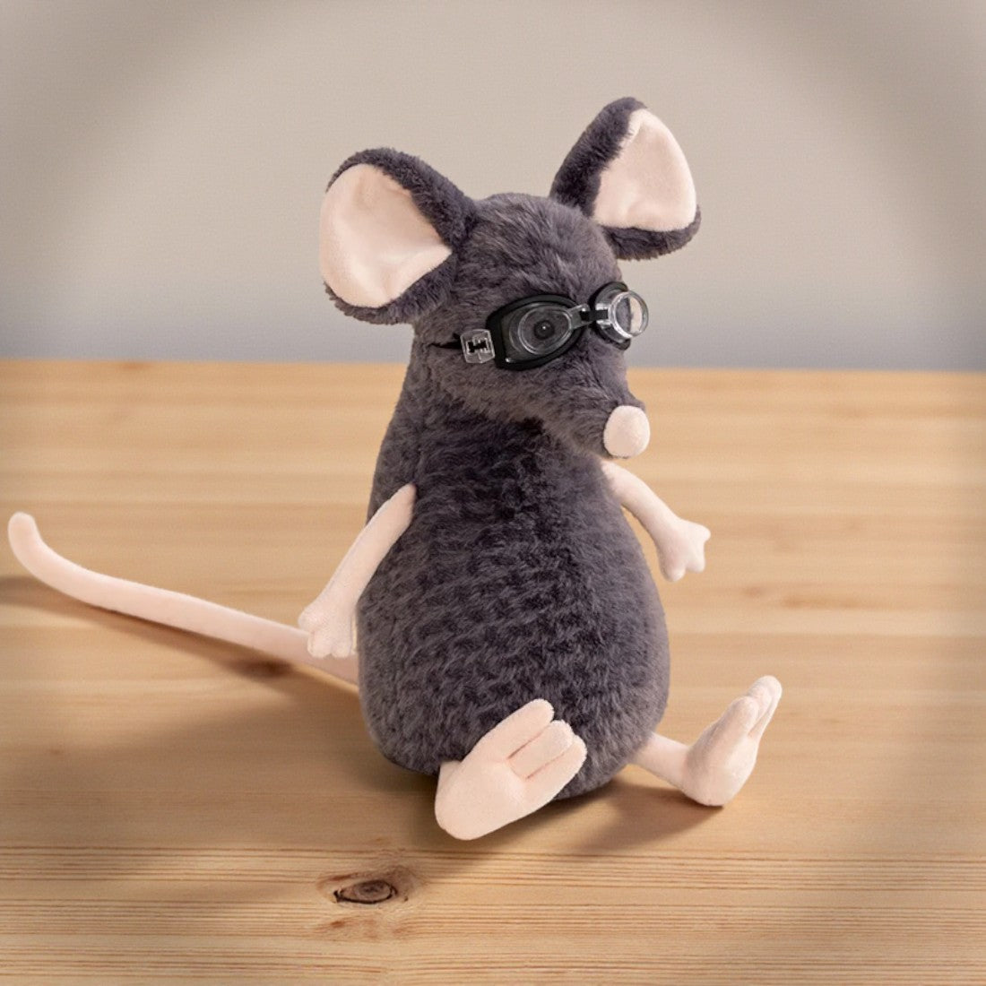 Graue Maus Kuscheltier Abenteuer weich Die Kuschelecke