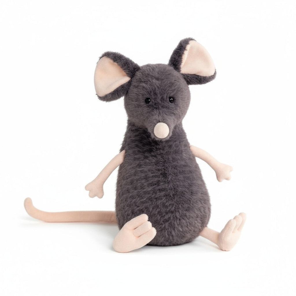 Graue Maus Kuscheltier Abenteuer weich Die Kuschelecke