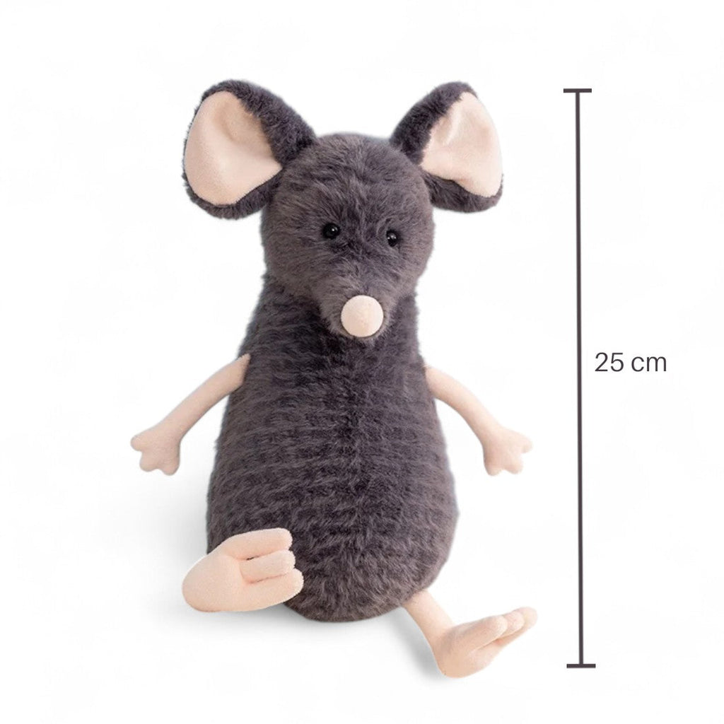 Graue Maus Kuscheltier Abenteuer weich Die Kuschelecke
