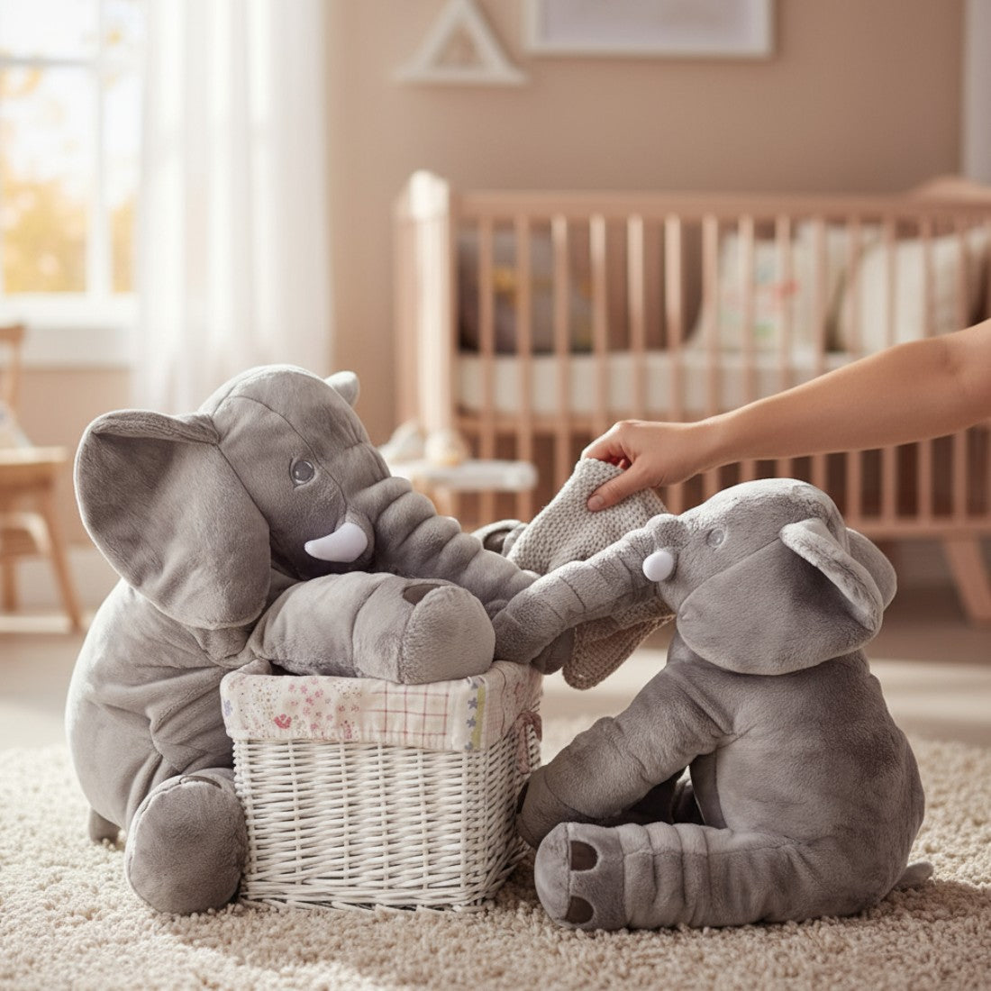Grauer Elefant Kuscheltier 40 cm weich Die Kuschelecke