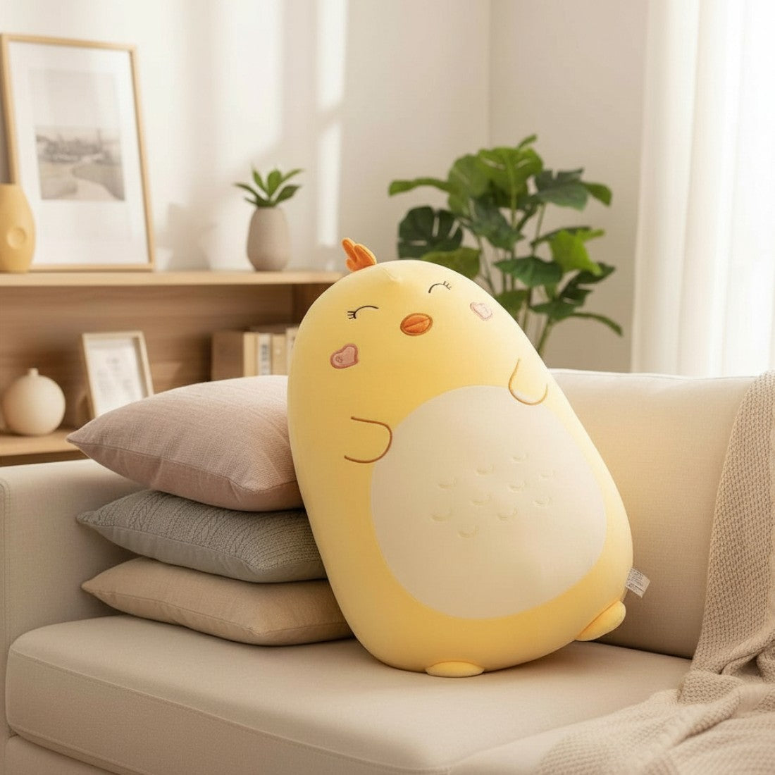 Großes Küken Kuscheltier Kissen squishy weich Die Kuschelecke